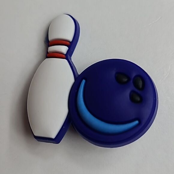 6/$20 Bowling Pin & Ball Croc Charm Shoe Jewelry Cute Bowler League Sport Strike - Picture 1 of 5